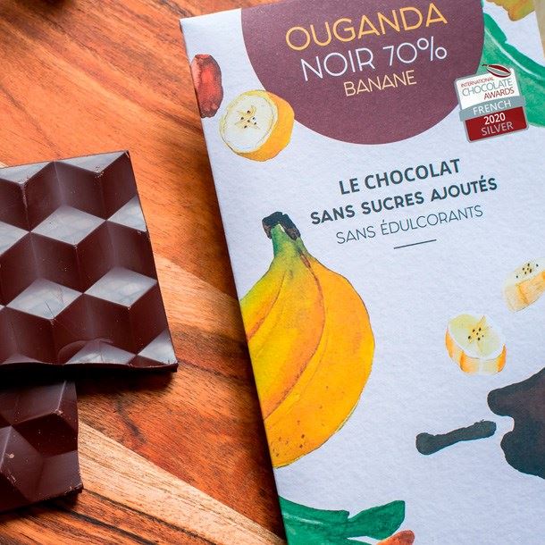 Chocolat noir à la banane 70% bio 70g - Néogourmets – Allmyketo