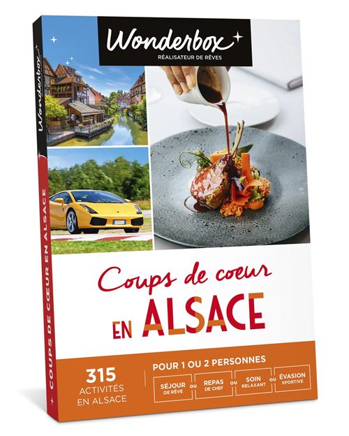 Coffret cadeau Wonderbox Coups de cœur en Alsace
