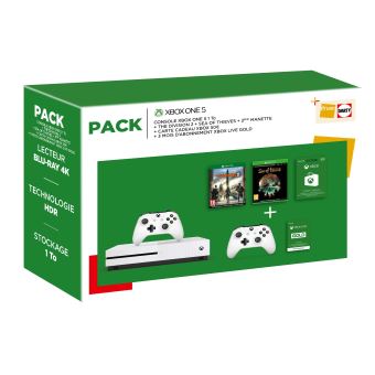 60€ sur Console Microsoft Xbox One S 1To Blanc + NBA 2K20