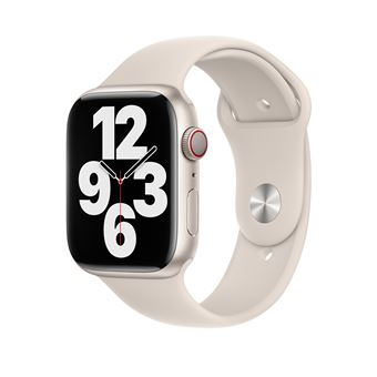 Bracelet Sport pour Apple Watch 45 mm Regular Lumière stellaire