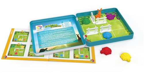 SmartGames Le Lièvre Et Les Tortues – Casse-tête Logique Magnétique Avec 48 Défis, Jeu éducatif Voyage Dès 6 Ans