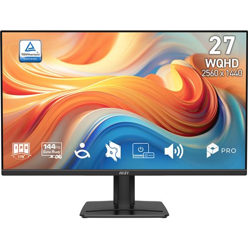 Écran PC MSI Pro MP275Q E14 27 Wide Quad HD 144Hz IPS FreeSync HDR Haut parleurs - vue 2