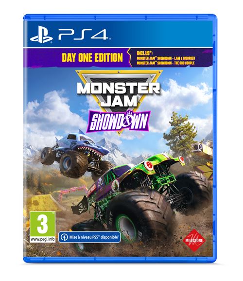 Pochette avant du jeu Monster Jam Showdown Day One Edition PS4