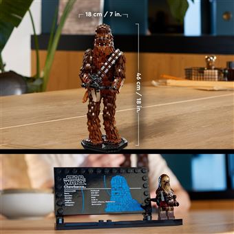 LEGO 75371 Star Wars Chewbacca, Figurine Wookiee avec Arbalète,  Minifigurine et Plaque Descriptive, Retour du Jedi 40ème Anniversaire  Maquette pour Adultes, Cadeau pour Hommes, Femmes de Noël : : Jeux  et Jouets