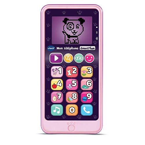 Vtech T&eacute;l&eacute;phone &eacute;ducatif &eacute;moti'fun rose