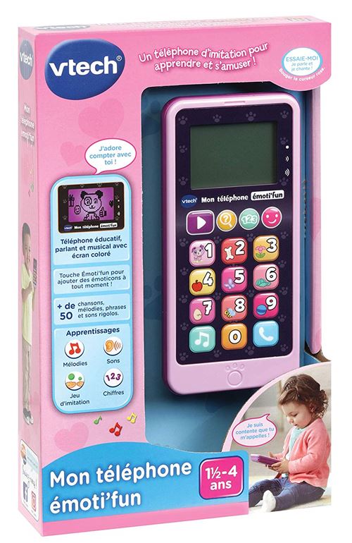 Téléphone Jouet Éducatif Enfant avec Caméra Intégrée - Bébé Filou
