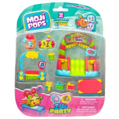 Blister MojiPops Megableu Ik hou van het feest