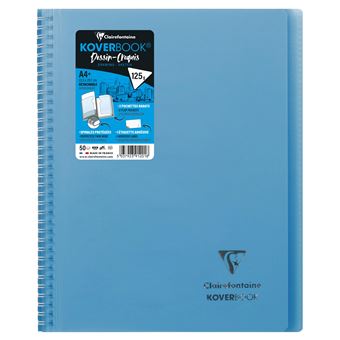 Cahier spirale Clairefontaine Koverbook A5 - 160 pages - quadrillé