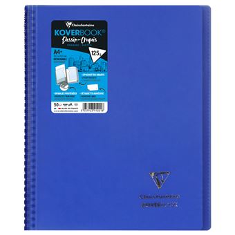 Carnet Dessin-Croquis Clairefontaine Koverbook A4 125 g Modèle aléatoire