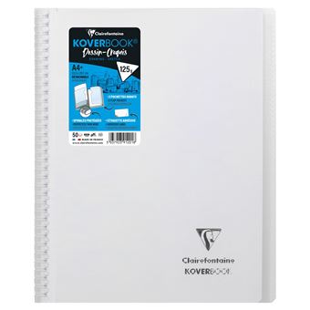 Carnet Dessin-Croquis Clairefontaine Koverbook A4 125 g Modèle aléatoire