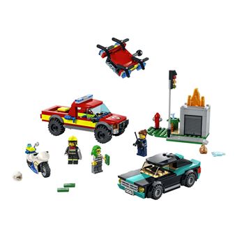 LEGO® City 60319 Le sauvetage des pompiers et la course-poursuite de la police