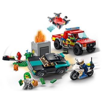 LEGO® City 60319 Le sauvetage des pompiers et la course-poursuite de la police
