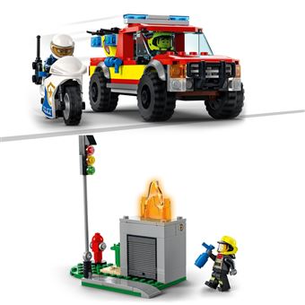 LEGO® City 60319 Le sauvetage des pompiers et la course-poursuite de la police