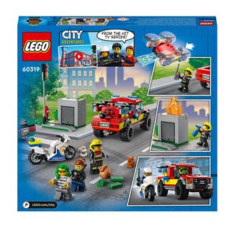 LEGO® City 60319 Le sauvetage des pompiers et la course-poursuite de la police