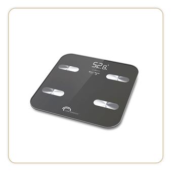 Pèse personne sans piles Little Balance 8414 Fitdays Connect Noir