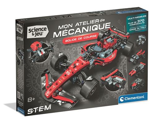 Clementoni Multicolore Jeu De Construction Mon Atelier De Mécanique Bolide De Course