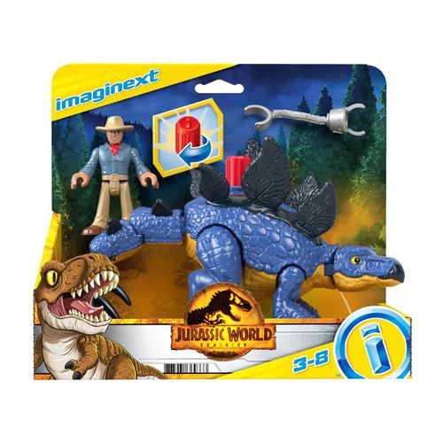 Jurassic World Figurines Stegosaurus Et Personnage