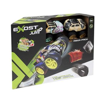 Pack de 2 Mini voitures à friction Exost Jump avec accessoires Modèle aléatoire