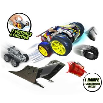 Pack de 2 Mini voitures à friction Exost Jump avec accessoires Modèle aléatoire