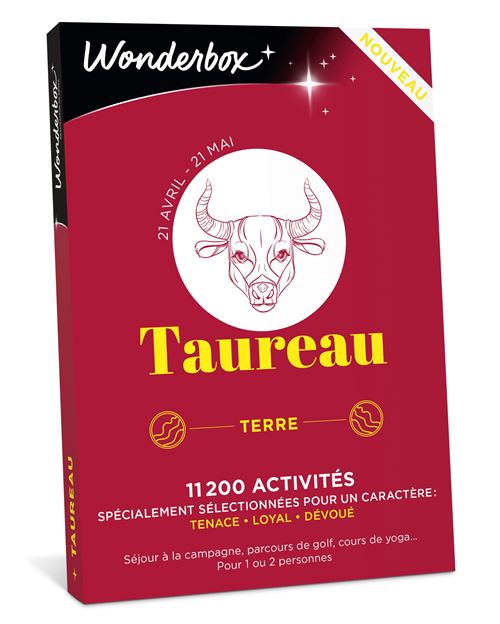 Coffret cadeau Wonderbox Taureau