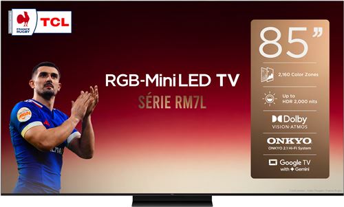 TV RGB-Mini LED TCL 85RM7L 215 cm 2026