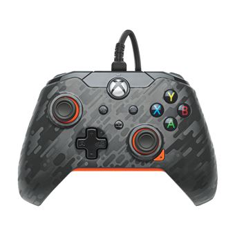 Manette filaire Pdp pour Xbox et PC Carbone atomique