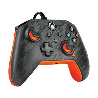 Manette filaire Pdp pour Xbox et PC Carbone atomique