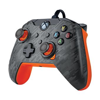 Manette filaire Pdp pour Xbox et PC Carbone atomique