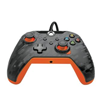 Manette filaire Pdp pour Xbox et PC Carbone atomique