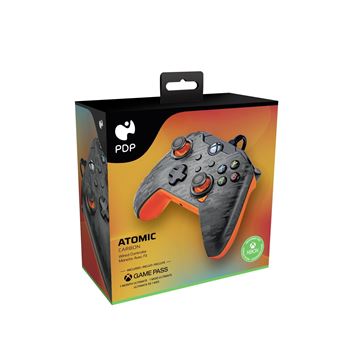 Manette filaire Pdp pour Xbox et PC Carbone atomique