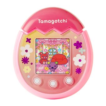 Tamagotchi Connection V2 (Bandai,Wiz 2004) Pink Magenta & Hibiscus Flowers