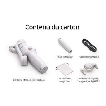 Stabilisateur Dji Osmo Mobile 6 pour smartphone Gris