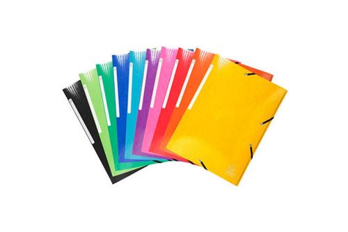 Exacompta Chemise à 3 rabats et à élastiques A4 Iderama, 300 feuilles, 240 x 320 mm, carte avec polypropylène - vue 2
