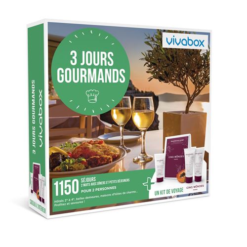 Coffret cadeau Vivabox 3 jours Gourmands