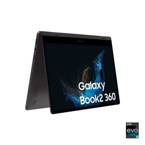PC Portable Samsung Galaxy Book2 360 NP730QED 13.3'' Ecran tactile Intel Core i7 16 Go RAM 512 Go SSD Anthracite