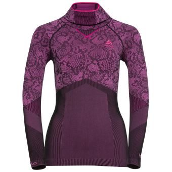 T-shirt manches longues à capuche Femme Odlo Blackcomb Evolution Violet Taille S - 1