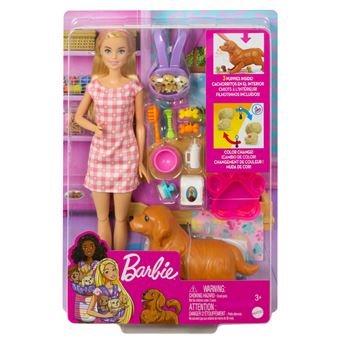 Poupée Barbie Naissance des chiots