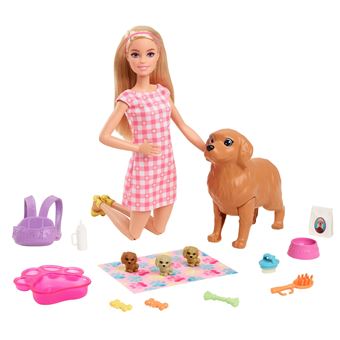 Poupée Barbie Naissance des chiots