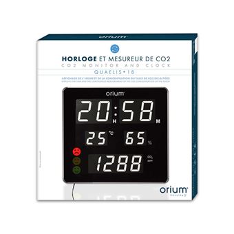 Moniteur d'air Orium Horloge Quaelis 18 Mesureur de CO2