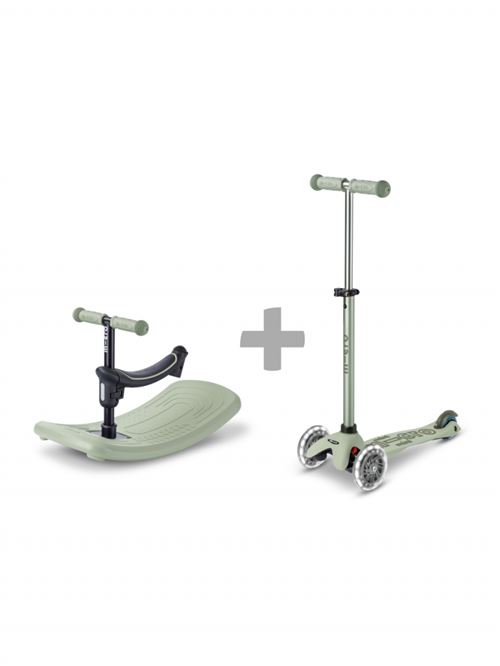 Jeu de plein air Micro Mobility Trottinette évolutive Mini Micro Deluxe Rock & Go LED