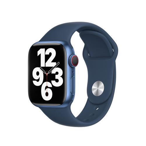 Bracelet sport Apple Watch (bleu foncé / multicolore