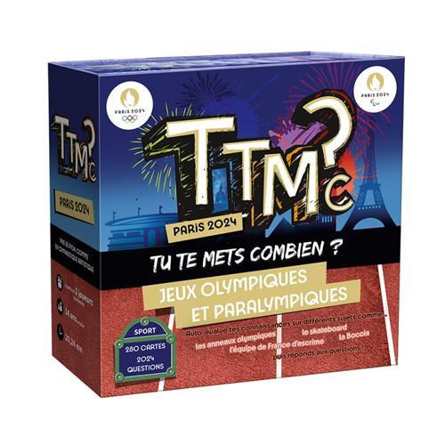 Boite de Jeu de culture générale Pixie Games TTMC Tu te mets combien Paris 2024