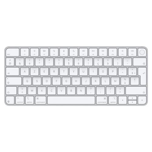 Clavier sans fil Azerty Apple Magic Keyboard avec Touch ID Blanc