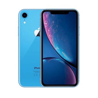 Pack iPhone reconditionné XR Bleu 64 Go Grade B + coque + verre trempé + airpods pro Grade A + coque silicone airpods