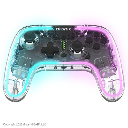 Bionik NeoGlow - Manette Sans Fil Effets Led RVB pour Nintendo Switch