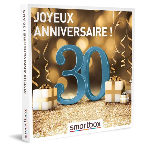Smartbox Joyeux anniversaire ! Pour homme 30 ans - Coffret Cadeau  Multi-thèmes pas cher 