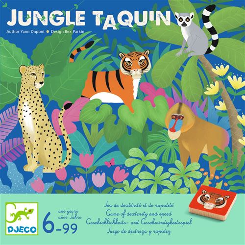 Boite de Jeu de stratégie Djeco Jungle Taquin