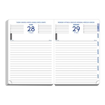 Agenda scolaire Exacompta 2022 2023 1 jour par page Forum Stretch Gris