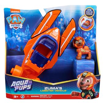 VEHICULE + FIGURINE ZUMA AQUA PUPS La Pat'' Patrouille