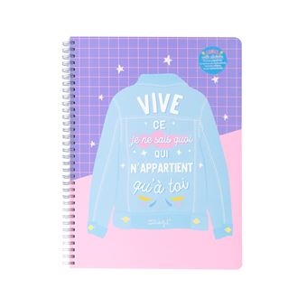 Cahier A4 Mr. Wonderful Vive ce je ne sais quoi qui n’appartient qu'à toi